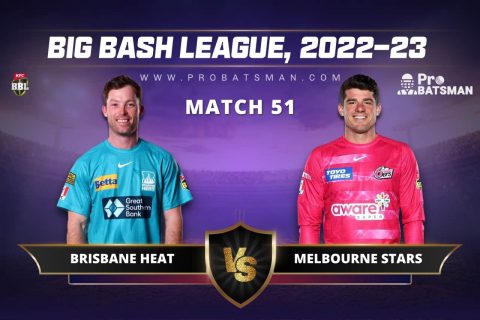HEA vs STA Dream11 Prediction With Stats, Pitch Report & Player Record of BBL, 2022-23 For Match 51