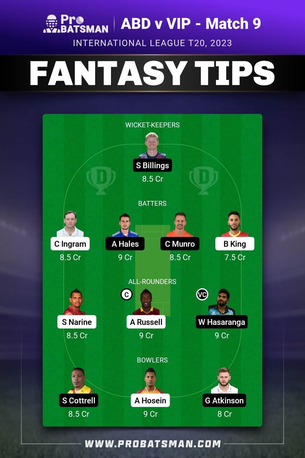 ABD vs VIP Dream11 Prediction With Stats, Pitch Report & Player Record of ILT20, 2023 For Match 10 ABD vs VIP Dream11 Prediction With Stats, Pitch Report & Player Record of ILT20, 2023 For Match 10