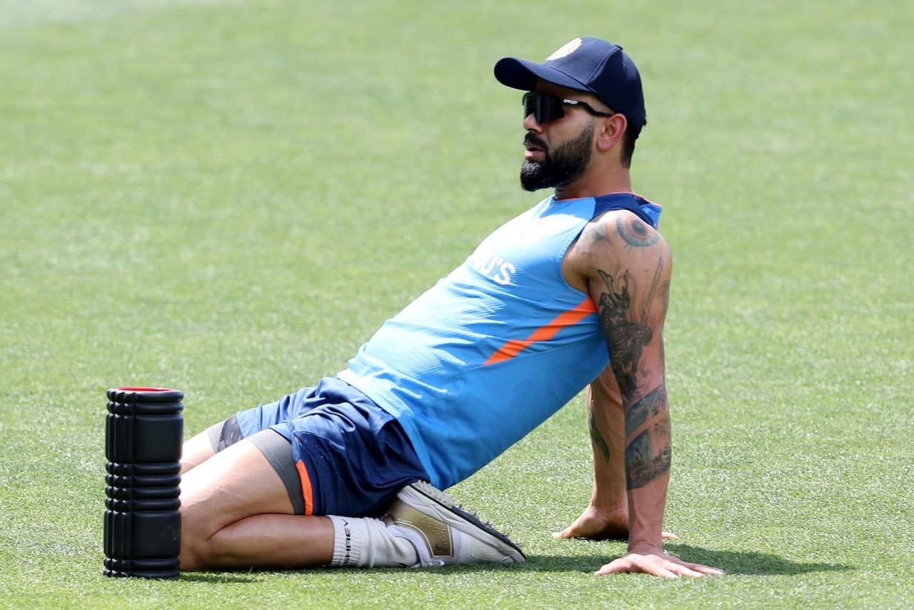 Virat Kohli during squad training session