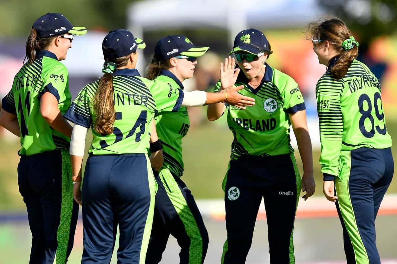 Ireland Women's Celebrating