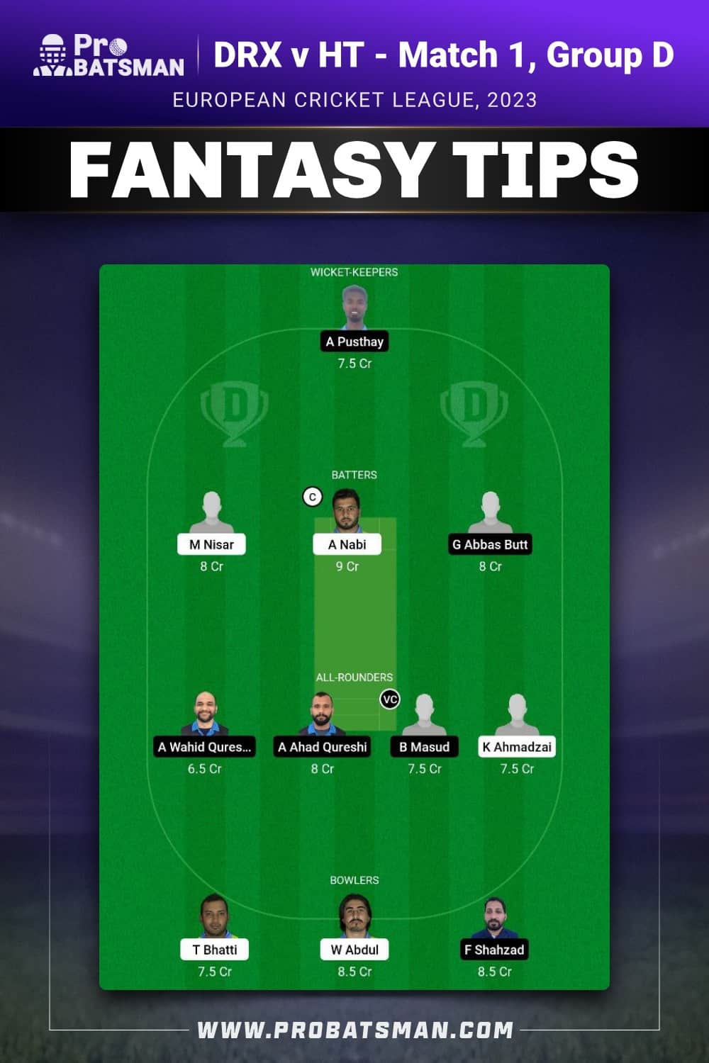DRX vs HT Dream11 Prediction - Fantasy Team 2 DRX vs HT Dream11 Prediction - Fantasy Team 2