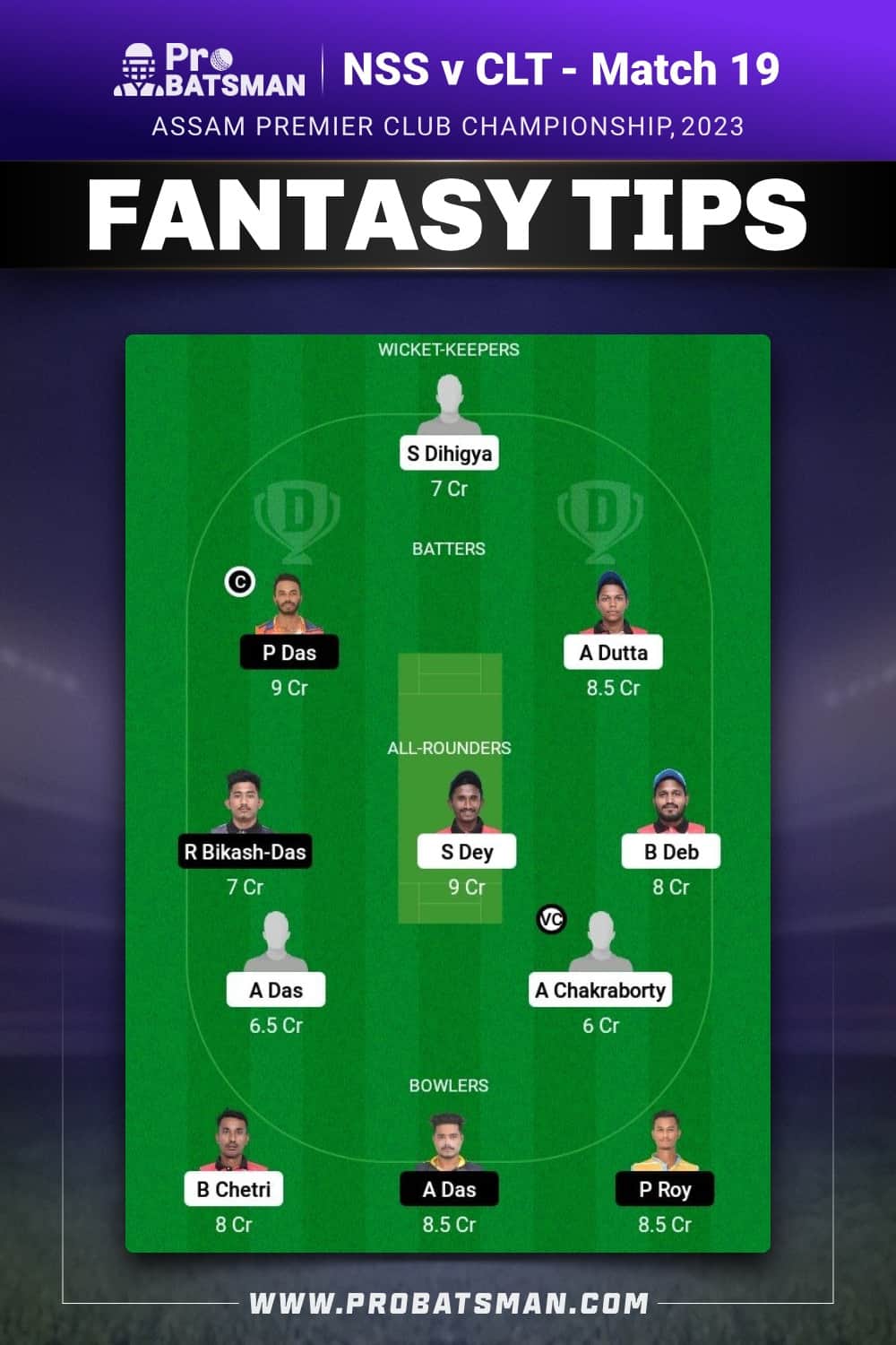 NSS vs CLT Dream11 Prediction - Fantasy Team 2