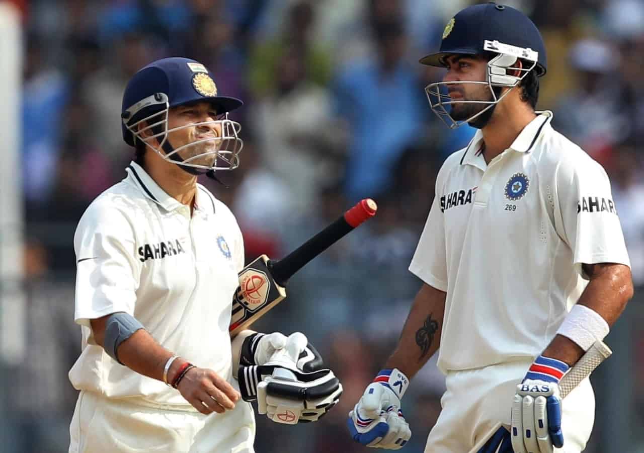 Sachin Tendulkar and Virat Kohli