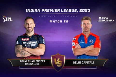 RCB vs DC Dream11 Prediction With Stats, Pitch Report & Player Record of IPL 2023 For Match 20
