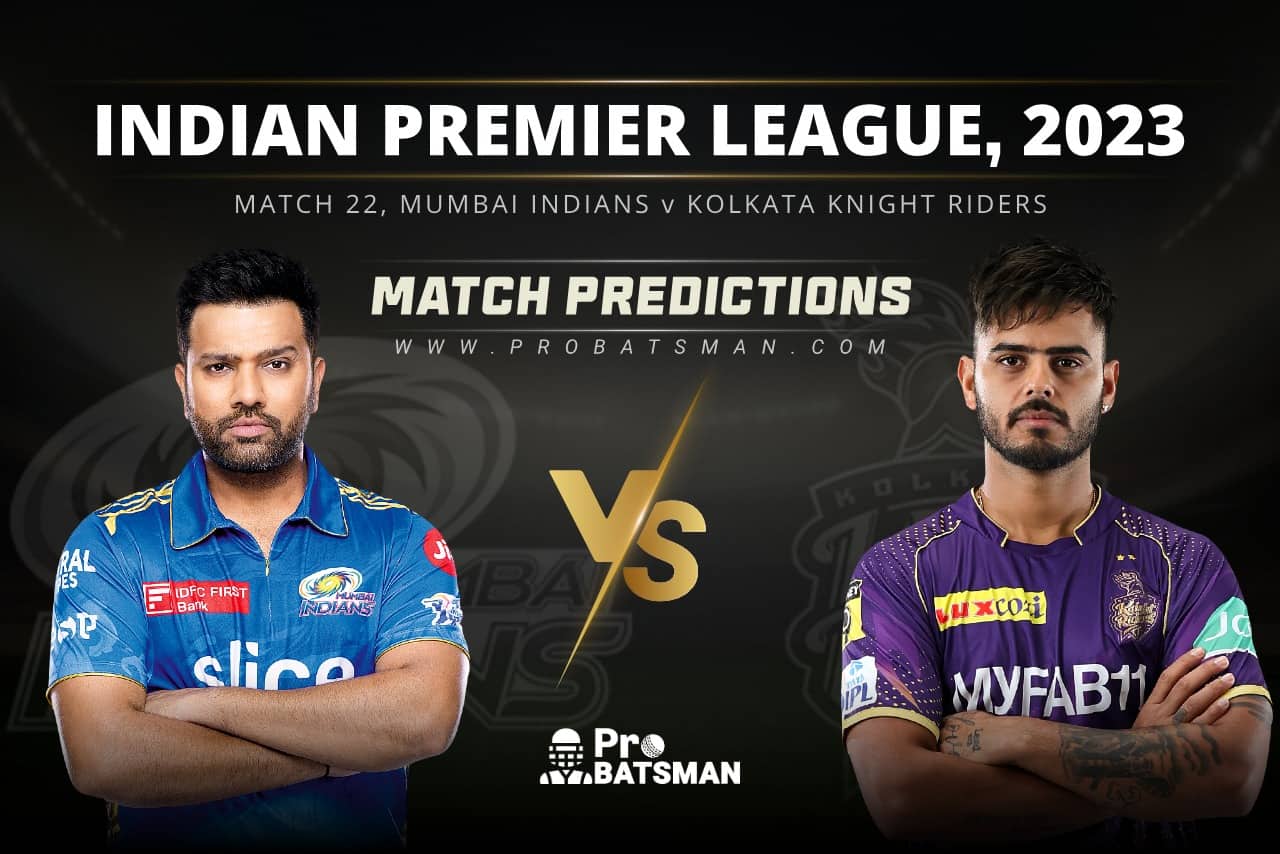Match 22 MI vs KKR Match Predictions IPL 2023