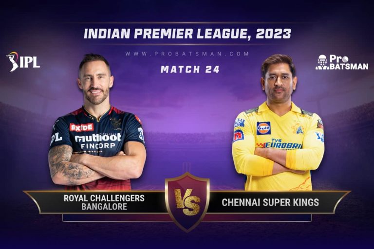 RCB vs CSK Dream11 Prediction With Stats, Pitch Report & Player Record