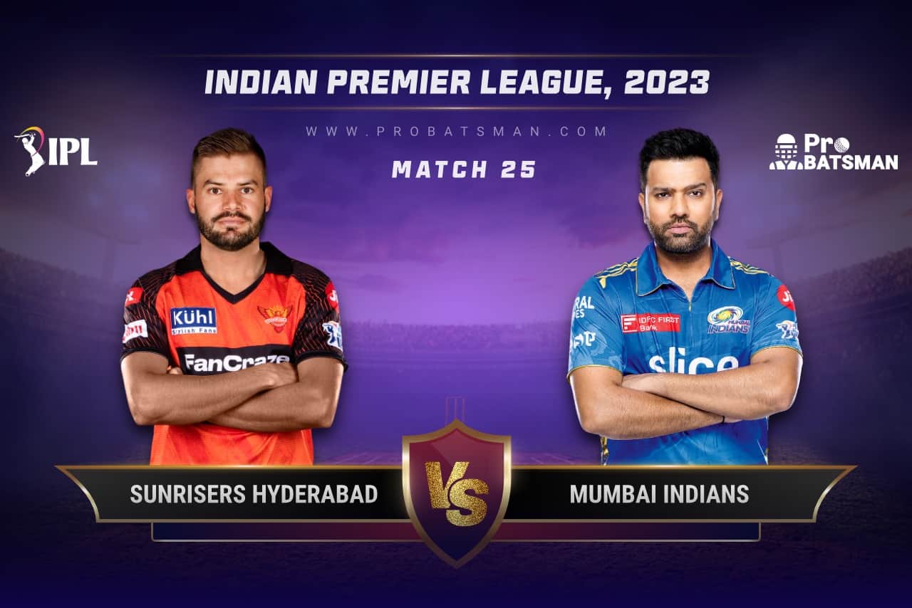 SRH vs MI Dream11 Prediction With Stats, Pitch Report & Player Record of IPL 2023 For Match 25 Match 25 SRH vs MI IPL 2023