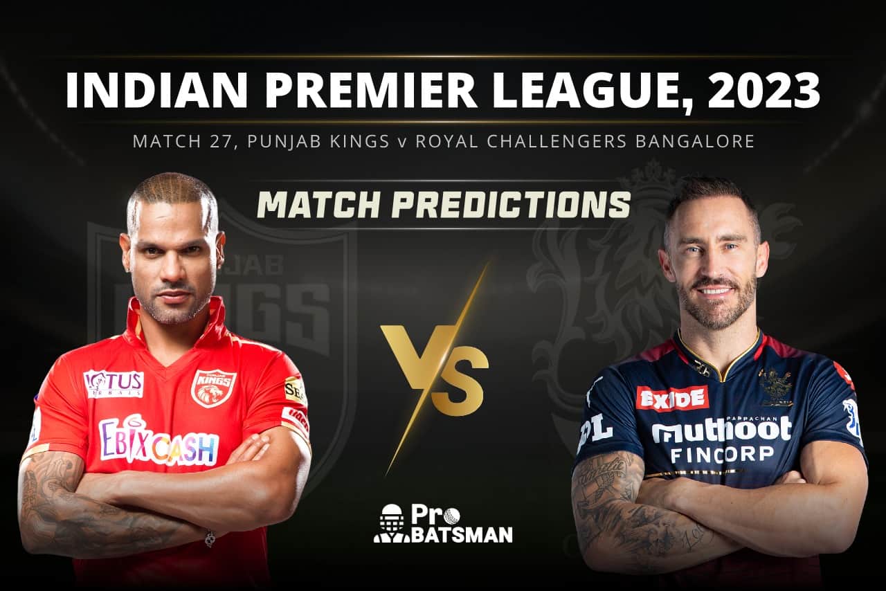 Match 27 PBKS vs RCB Match Predictions IPL 2023