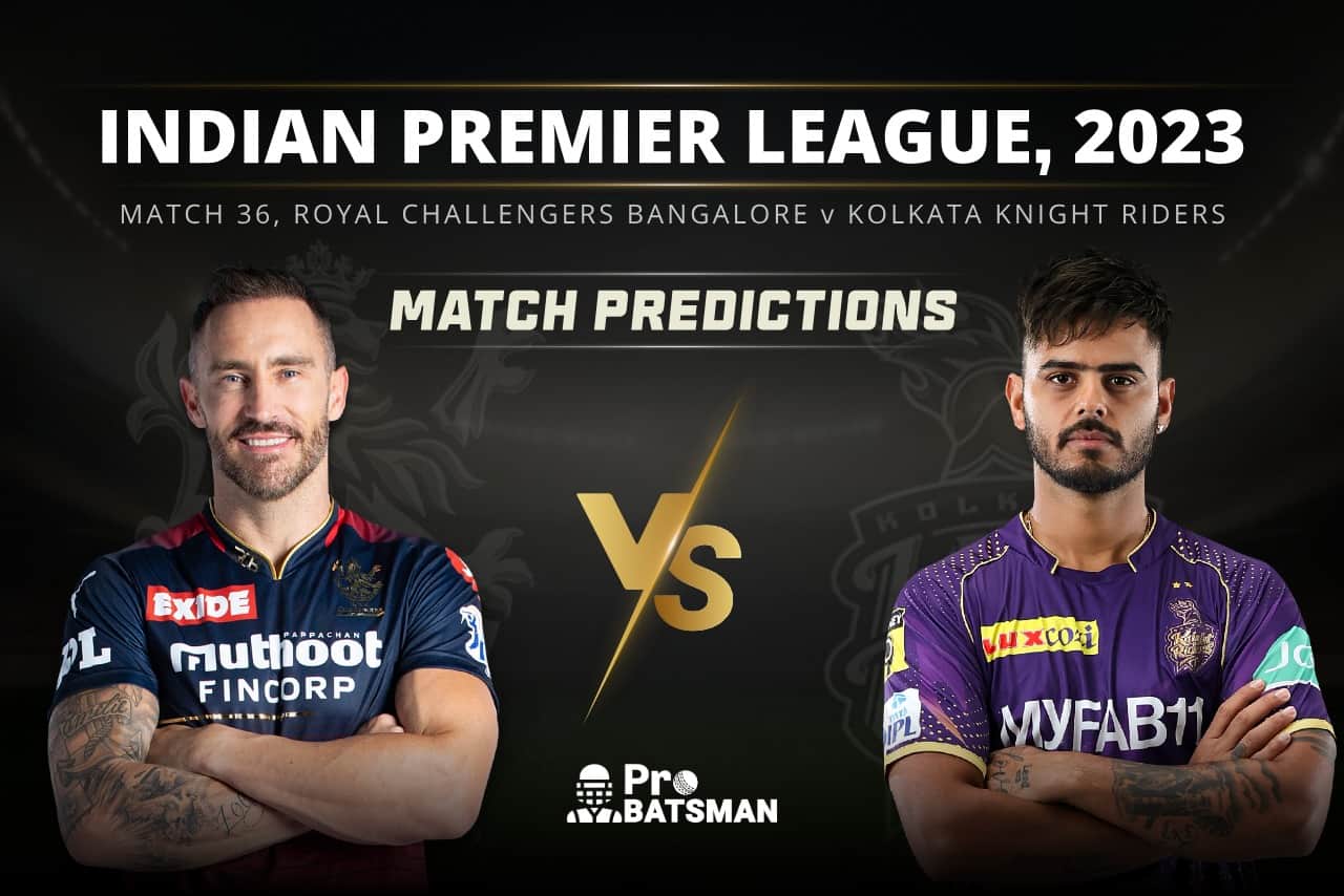 Match 36 RCB vs KKR Match Predictions IPL 2023