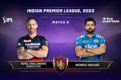 RCB vs MI Dream11 Prediction With Stats, Pitch Report & Player Record of IPL 2023 For Match 5