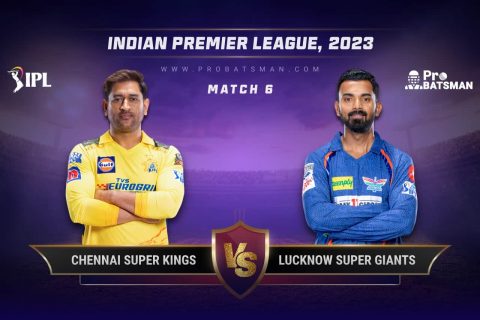 CHE vs LKN Dream11 Prediction With Stats, Pitch Report & Player Record of IPL 2023 For Match 6