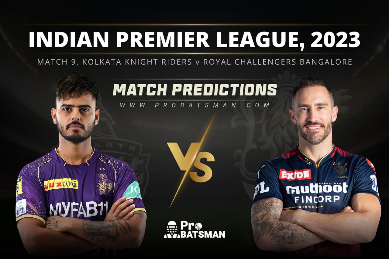 Match 9 KKR vs RCB Match Predictions IPL 2023