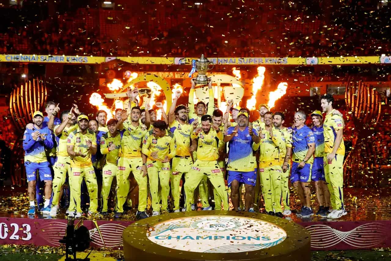 Chennai Super Kings CSK Crowned IPL 2023 Champions MS Dhoni Joins 