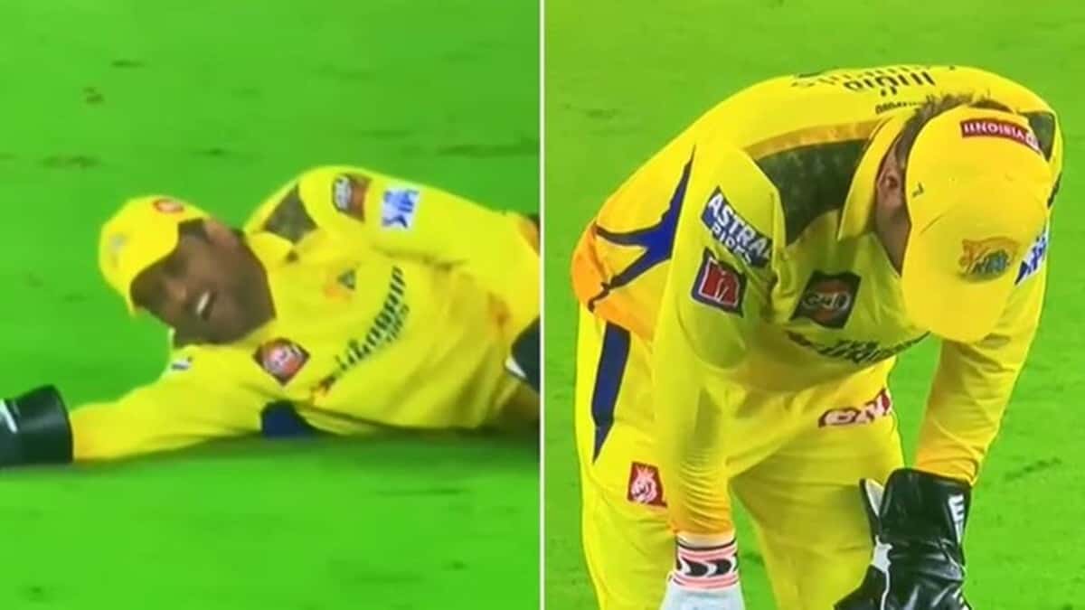 MS Dhoni in Pain Due to Kee Injury