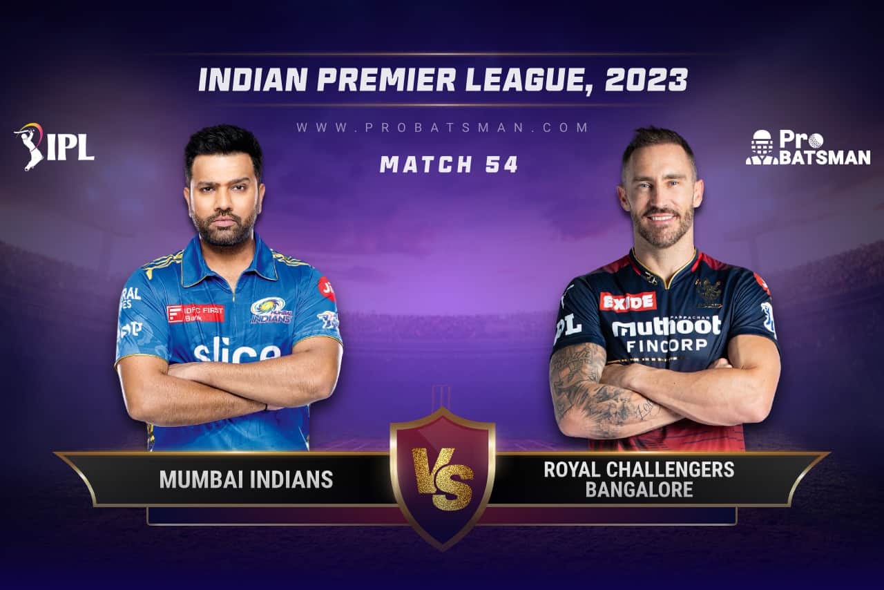 Match 54 MI vs RCB IPL 2023