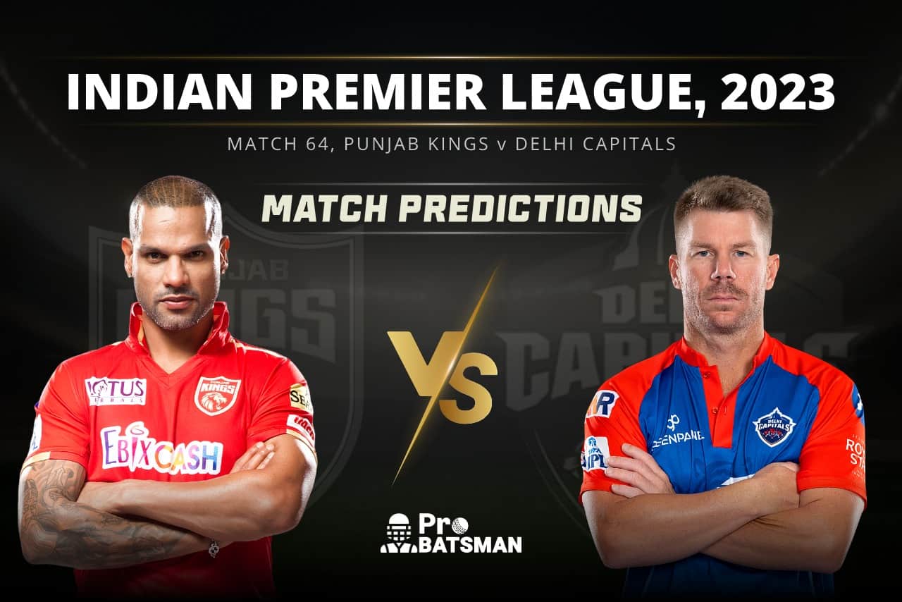 Match 64 PBKS vs DC Match Predictions IPL 2023