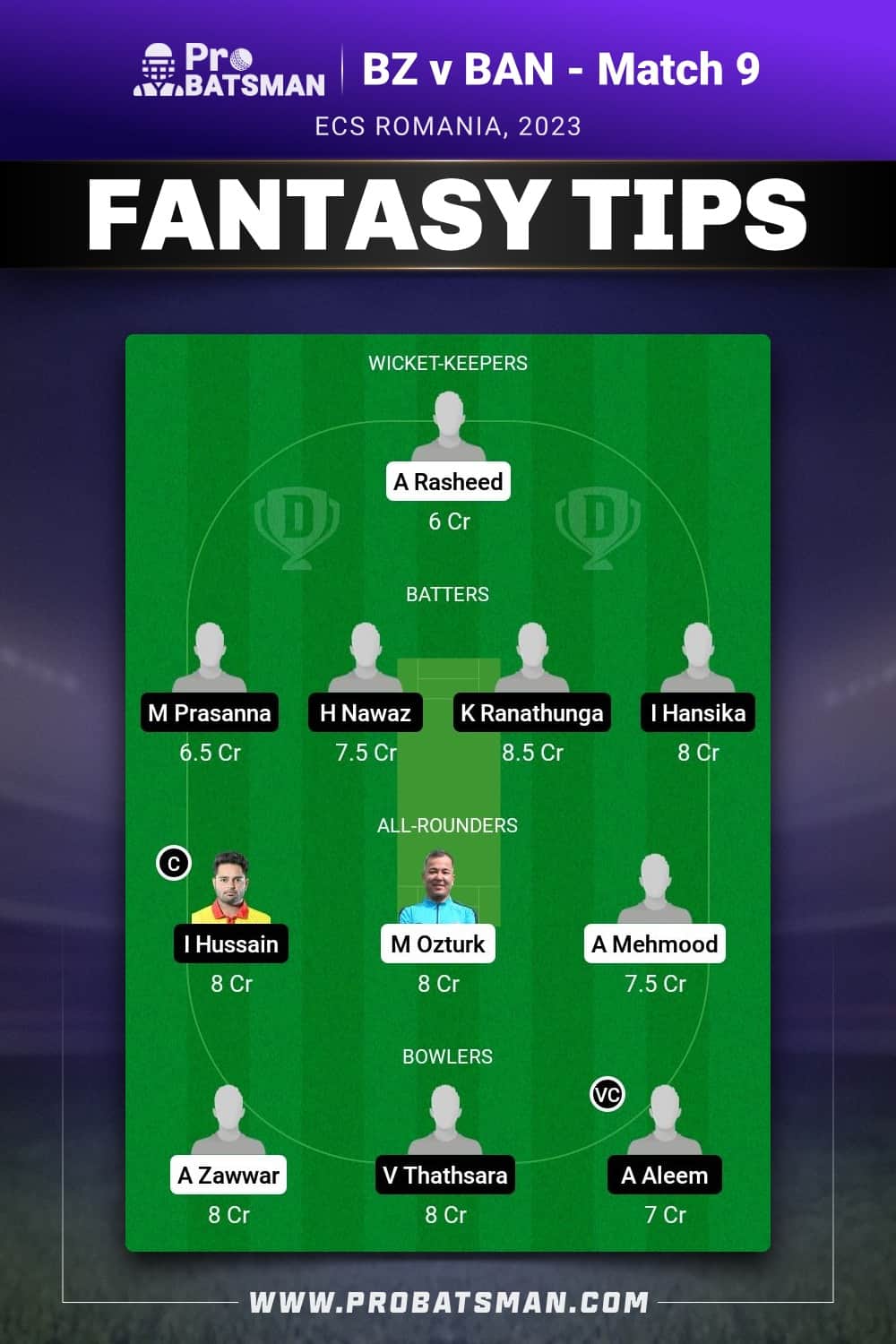 BZ vs BAN Dream11 Prediction - Fantasy Team 2 BZ vs BAN Dream11 Prediction - Fantasy Team 2