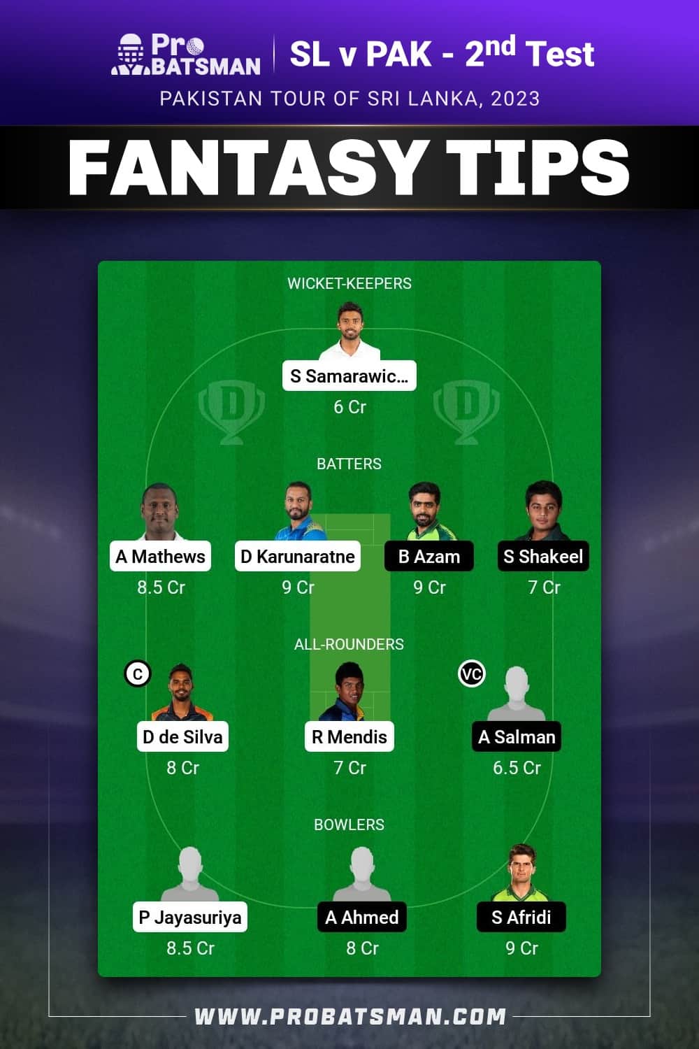 SL vs PAK Dream11 Prediction With Stats, Pitch Report & Player Record of Pakistan tour of Sri Lanka, 2023 For 2nd Test