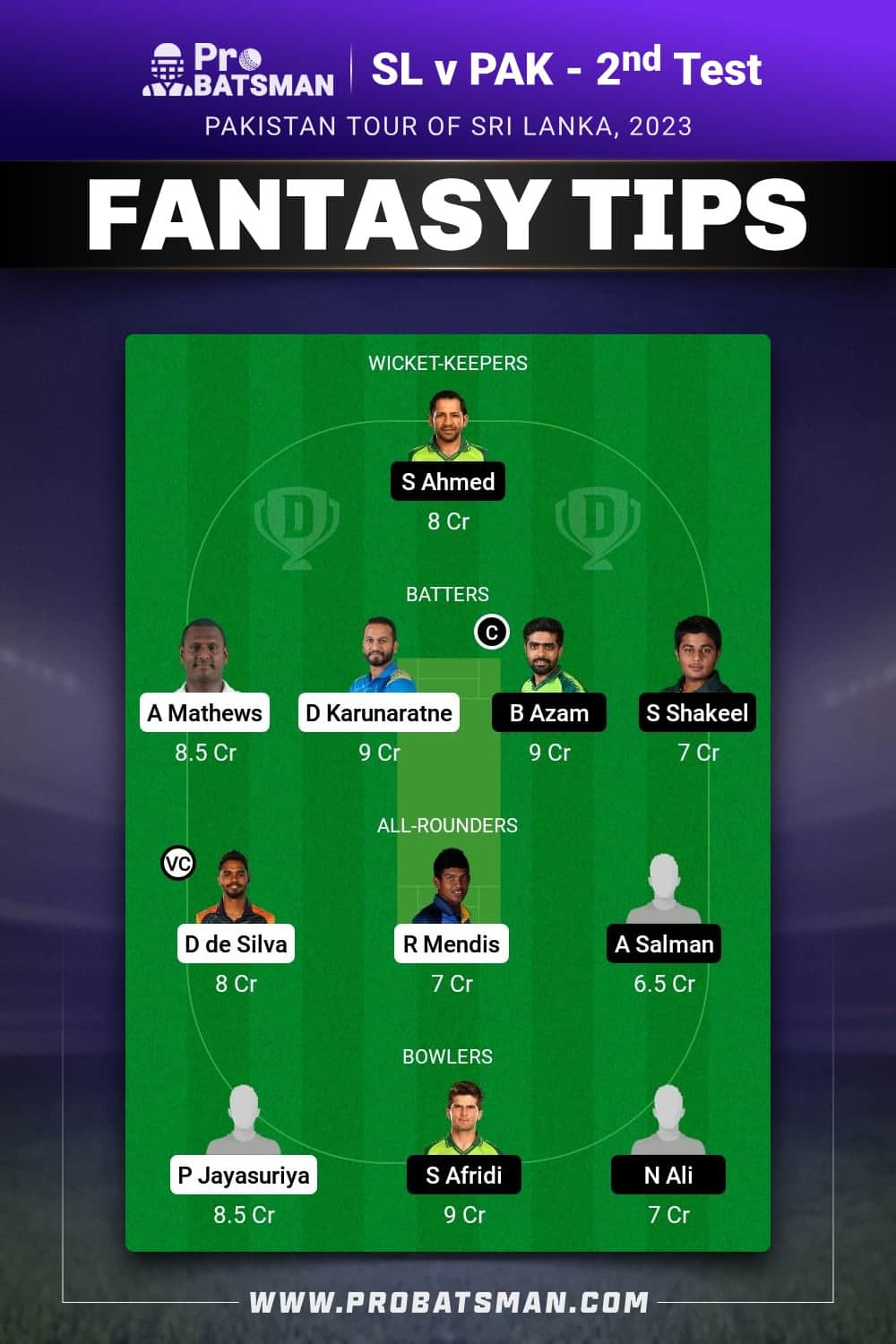SL vs PAK Dream11 Prediction With Stats, Pitch Report & Player Record of Pakistan tour of Sri Lanka, 2023 For 2nd Test