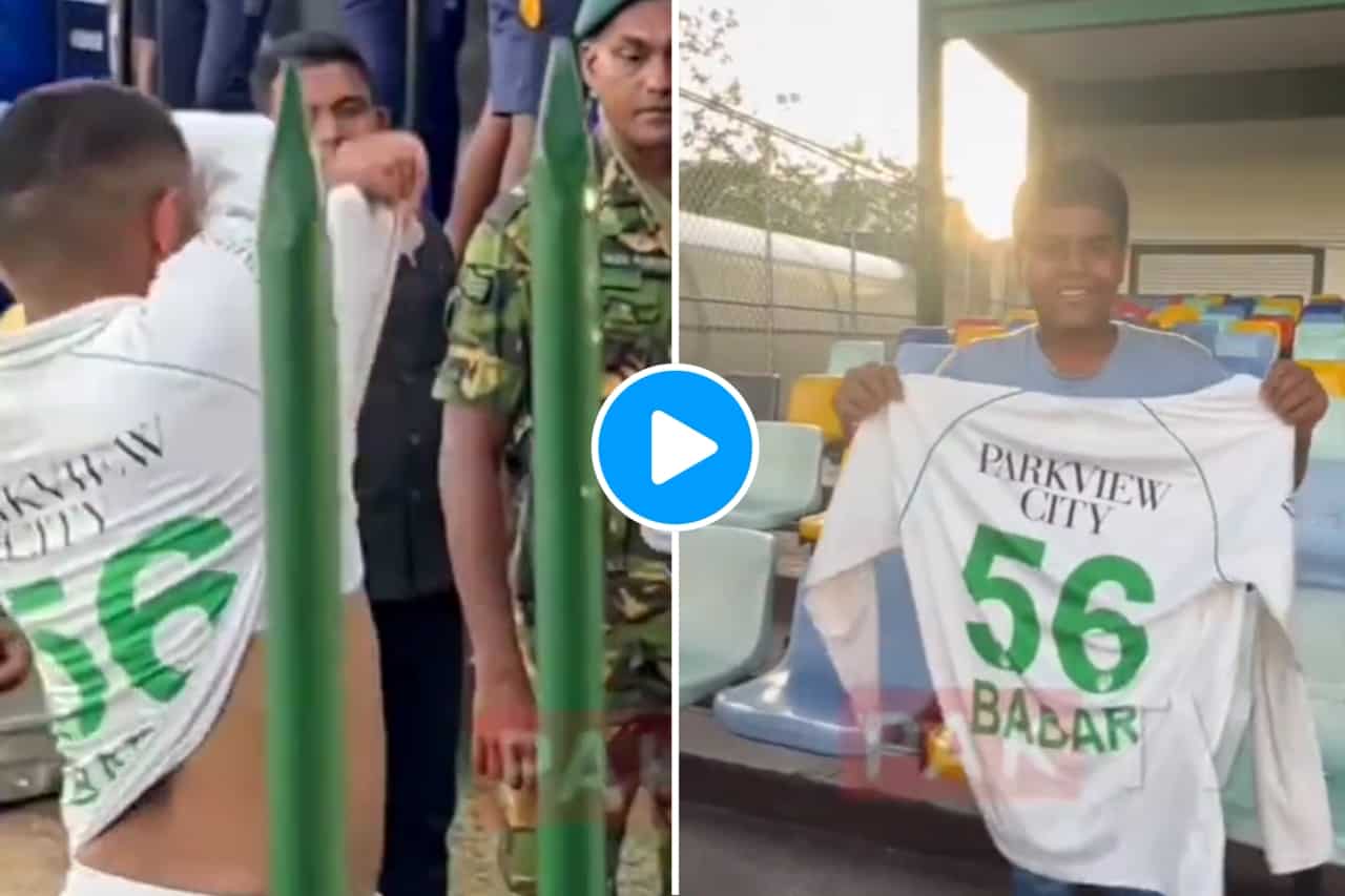 Babar Azam Gifts Jersey to Young Fan After Series Victory Against Sri Lanka
