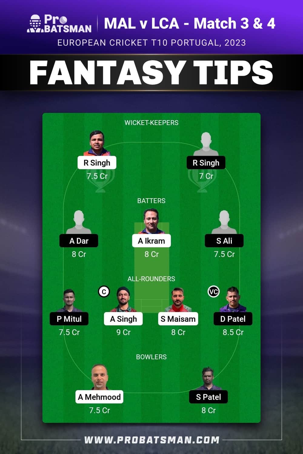 MAL vs LCA Dream11 Prediction - Fantasy Team 1 MAL vs LCA Dream11 Prediction - Fantasy Team 1