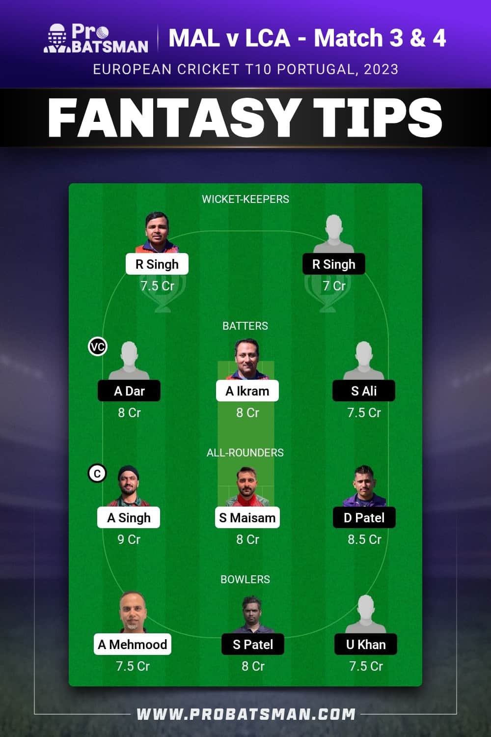 MAL vs LCA Dream11 Prediction - Fantasy Team 2 MAL vs LCA Dream11 Prediction - Fantasy Team 2