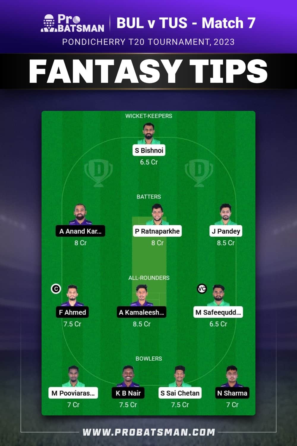 BUL vs TUS Dream11 Prediction - Fantasy Team 2 BUL vs TUS Dream11 Prediction - Fantasy Team 2