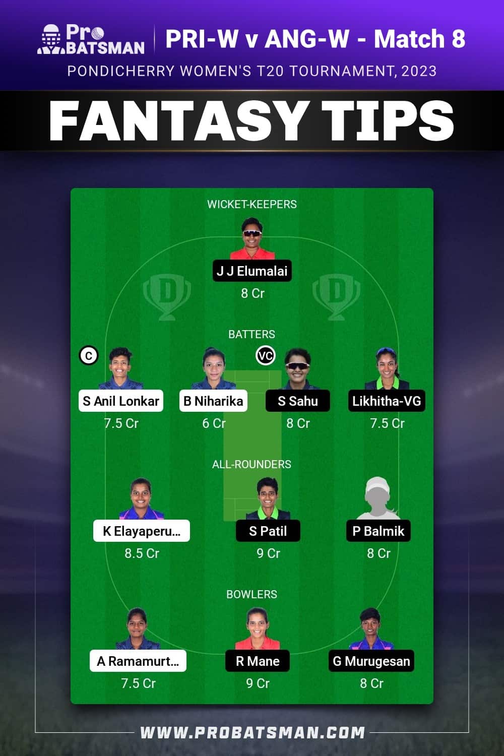 PRI-W vs ANG-W Dream11 Prediction - Fantasy Team 2 PRI-W vs ANG-W Dream11 Prediction - Fantasy Team 2