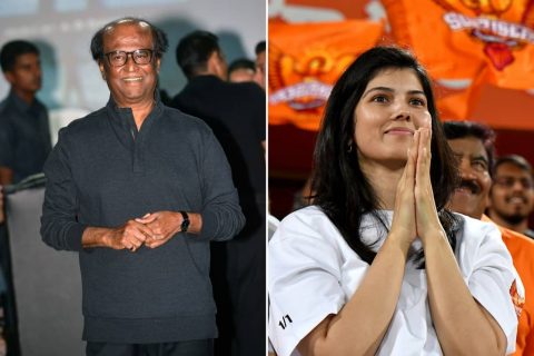 Rajinikanth and Kavya Maran