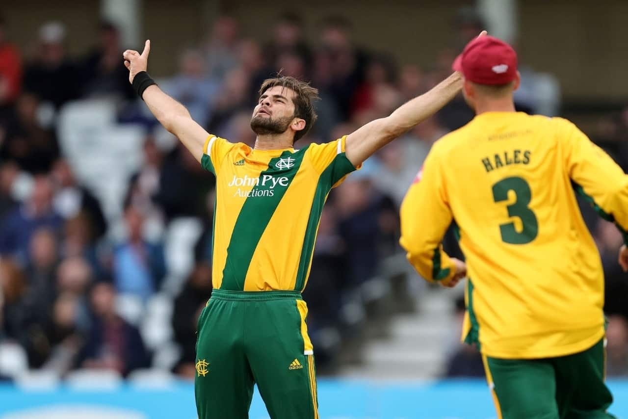 Watch: Shaheen Afridi Creates History with 4 Wickets in Maiden Over in T20 Blast Shaheen Afridi
