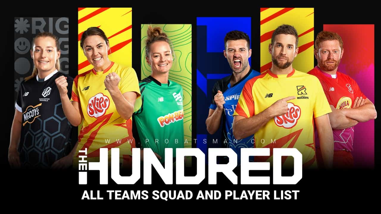 The Hundred All Teams Squad and Player List