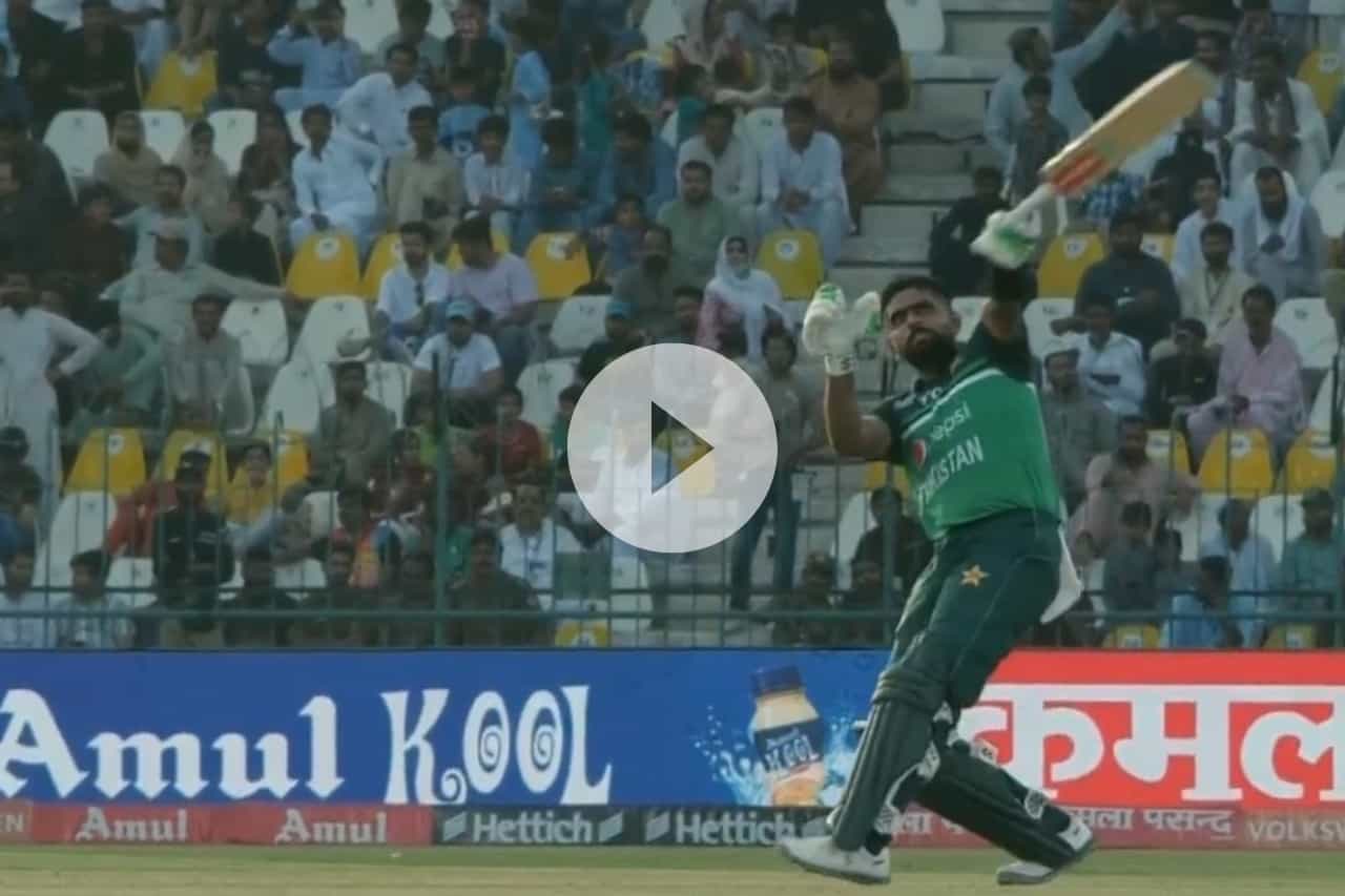 Babar Azam Pulls off Rishabh Pant-Inspired One-Handed Six