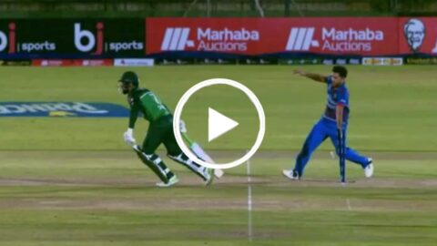 Fazalhaq Farooqi Executes Perfect 'Mankad' Run Out to Dismiss Shadab Khan in PAK vs AFG 2nd ODI