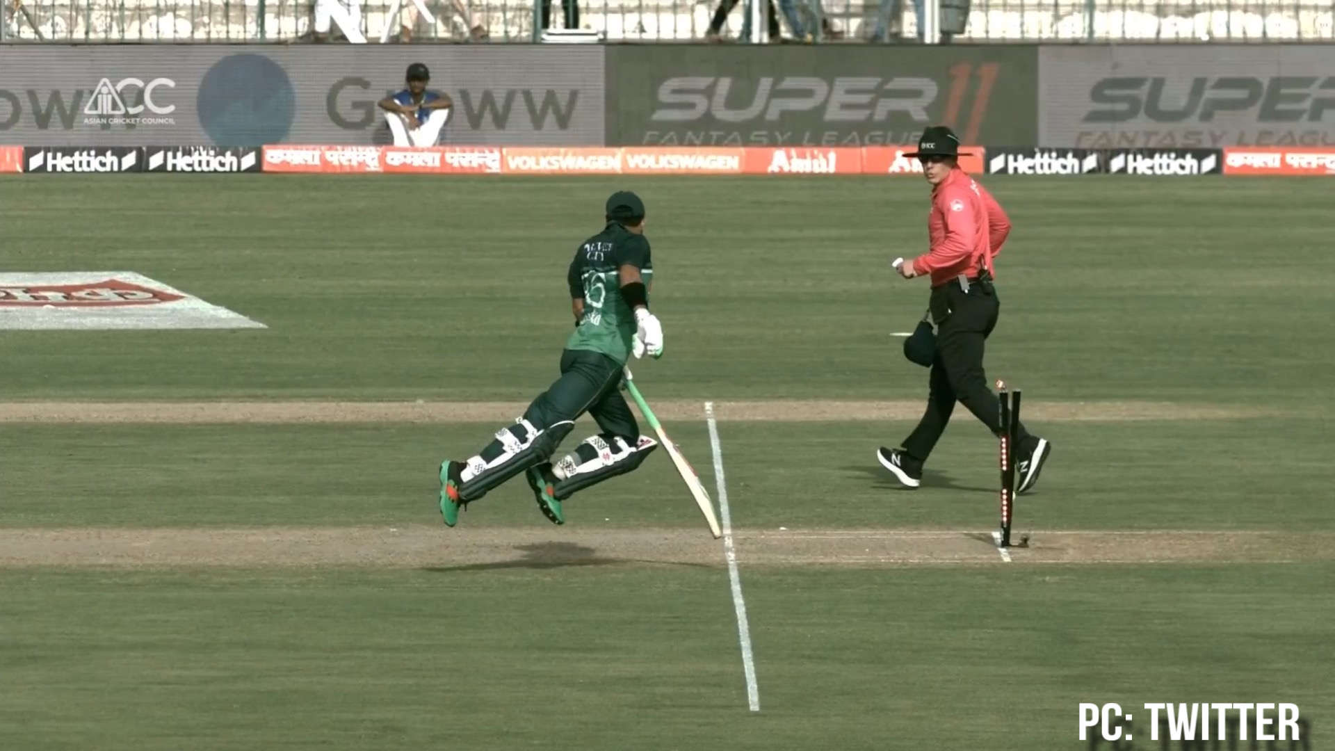 Asia Cup 2023: [Watch] Mohammed Rizwan Gets Run Out in Bizarre Way During Pakistan vs Nepal 