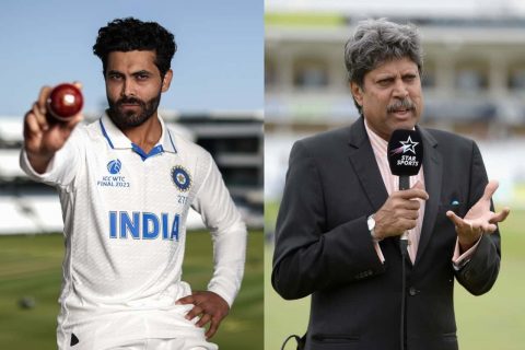 Ravindra Jadeja and Kapil Dev