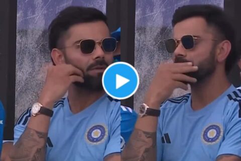 Virat Kohli Rocks Cool Black Shades in Dugout