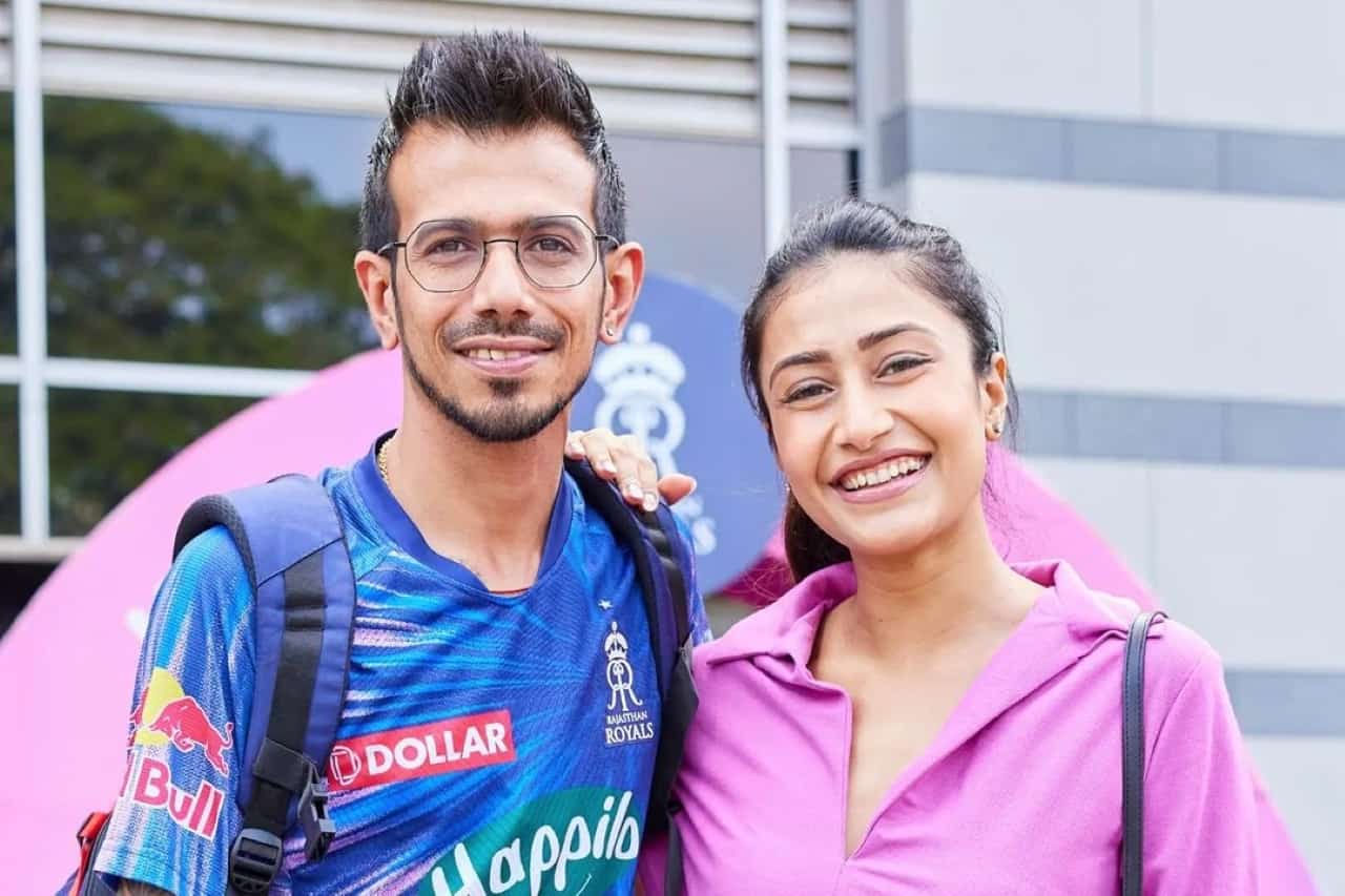 yuzvendra chahal with wife Dhanashree Verma