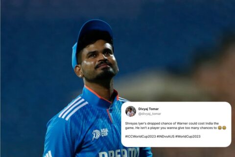 IND vs AUS 2023 1st ODI Fans Furious Over Shreyas Iyer's Dropped Catch of David Warner