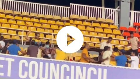 India and Sri Lanka Fans Engage in Ugly Fight During Super 4 Match