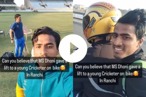 MS Dhoni Gives Young Cricketer a Lift on His Bike from Ranchi