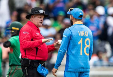 Marais Erasmus & Virat Kohli