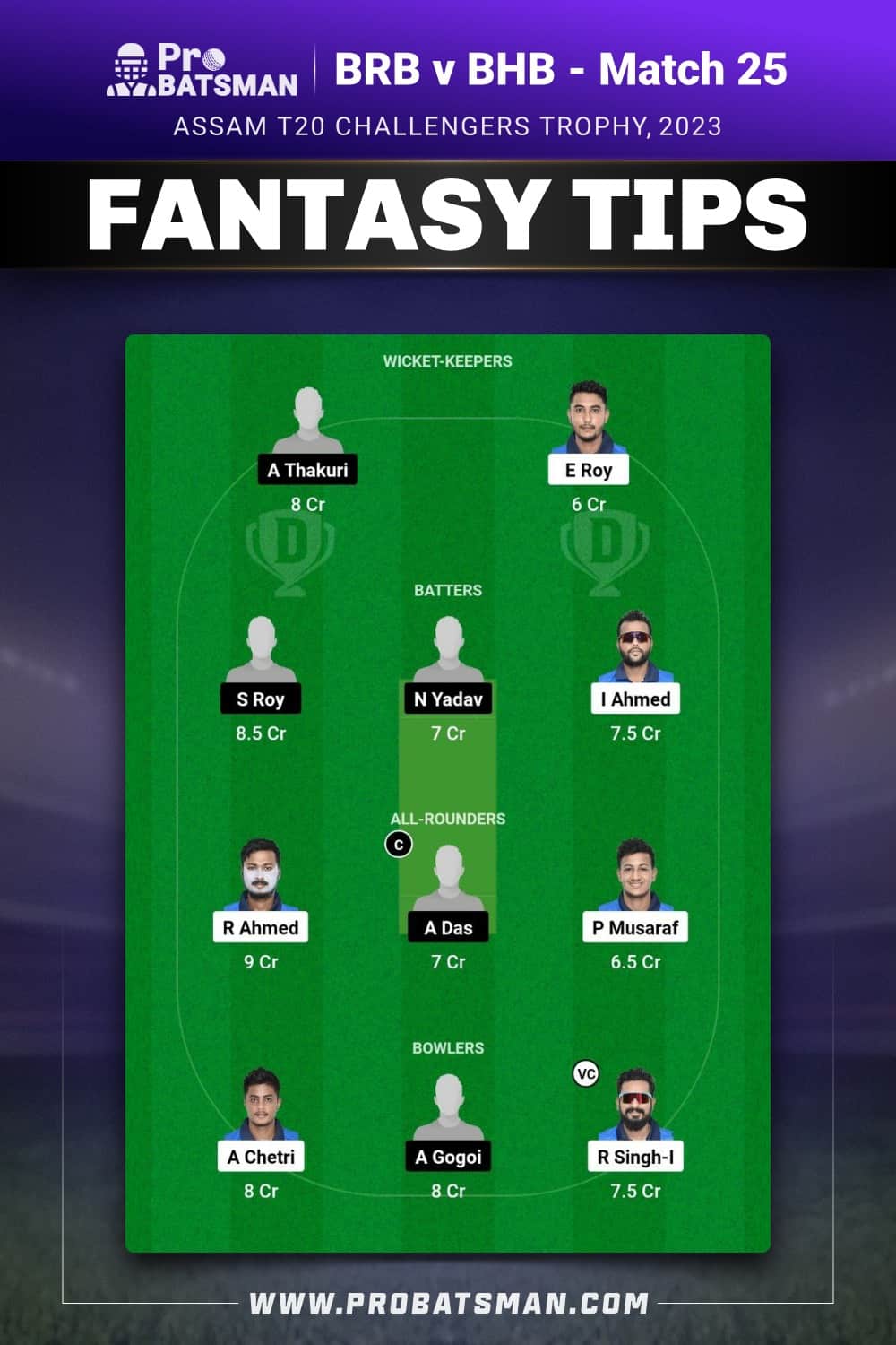 BRB vs BHB Dream11 Prediction - Fantasy Team 2 BRB vs BHB Dream11 Prediction - Fantasy Team 2