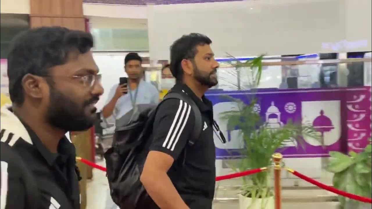 Rohit Sharma Receives a Warm Welcome in Guwahati Ahead of Warm-up Clash vs England