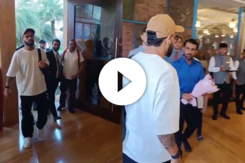 Virat Kohli's Grand Entry in Rajkot for 3rd ODI Against Australia