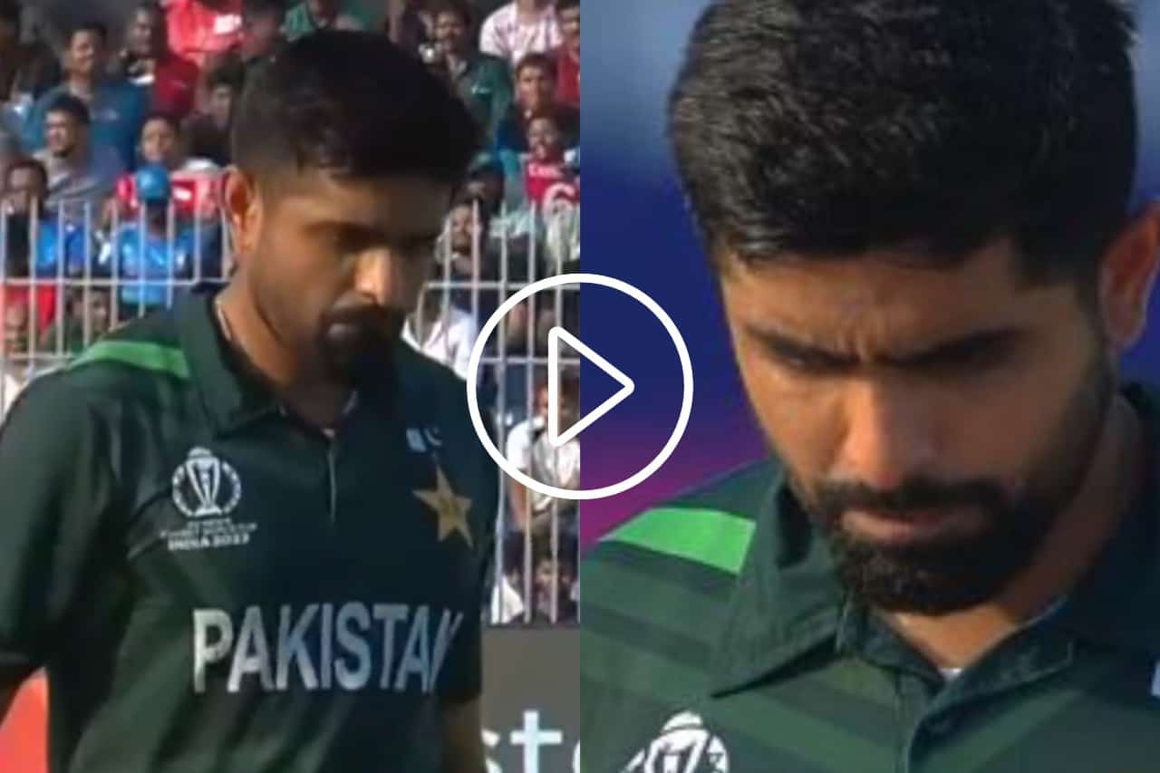 Babar Azam Breaks Down on DRS Decision