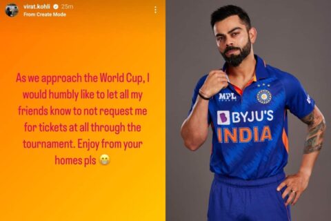 ICC World Cup 2023: ‘Don’t Ask Me For World Cup Tickets’ – Virat Kohli