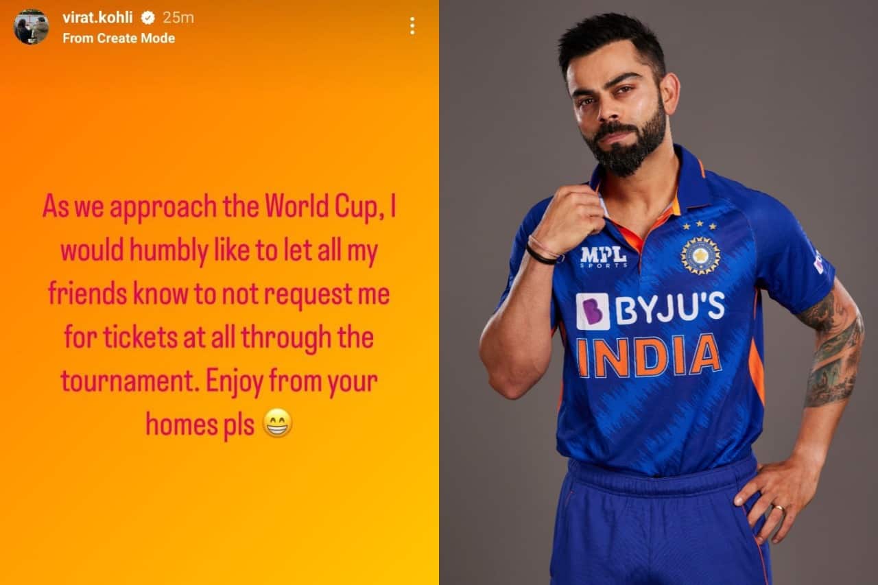 ICC World Cup 2023: ‘Don't Ask Me For World Cup Tickets’ - Virat Kohli ICC World Cup 2023 ‘Don't Ask Me For World Cup Tickets’ - Virat Kohli