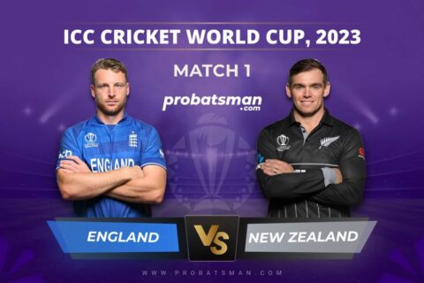 Match 1 of ICC Cricket World Cup 2023 between England vs New Zealand