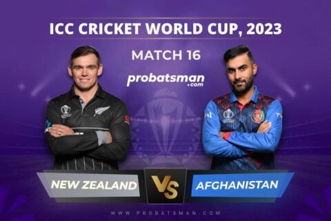 Match 16 of ICC Cricket World Cup 2023 between New Zealand vs Afghanistan