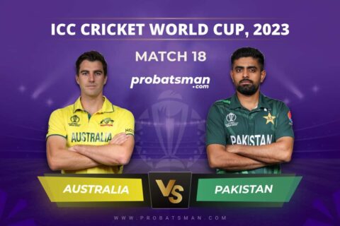 Match 18 of ICC Cricket World Cup 2023 between Australia vs Pakistan